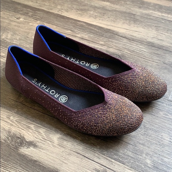 Rothy's Shoes | Rothys Metallic Flat | Poshmark
